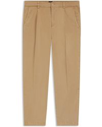BOSS - Tapered-Fit Hose Aus Stretch-Twill - Lyst