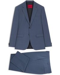 HUGO - Extra Slim-Fit Anzug Aus Strukturiertem Stretch-Gewebe - Lyst