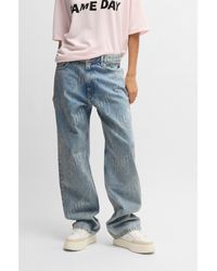 HUGO - Straight-Fit Jeans - Lyst