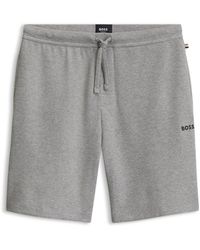 BOSS - Pyjamashort Met Wafelstructuur - Lyst