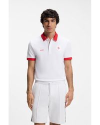 BOSS - Paddy Polo Shirt With Country Flag - Lyst