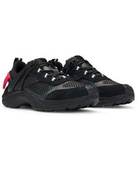 HUGO - Mixed-Material Trainers With Decorative Reflective Effects - Lyst