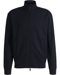 BOSS - X Aston Martin Jersey-Sakko Mit Perforierten Lederstreifen - Lyst