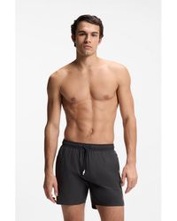 BOSS - Swim Shorts With Signature Stripe And Logo - Lyst
