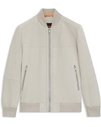 BOSS - Regular-Fit Jas Van Suède - Lyst