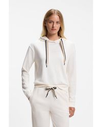 BOSS - Logo-Detail Hoodie - Lyst