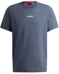HUGO - Linked T-Shirt mit Aufdruck - Lyst