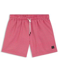 BOSS - Bañador Con Estampado E Insignia Con Logo - Lyst