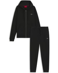 HUGO - Conjunto De Chándal Relaxed Fit En Felpa De Rizo De Algodón - Lyst