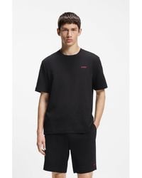 HUGO - Cotton-Blend Pyjama Top - Lyst