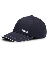 BOSS - Casquette en twill de coton avec logo - Lyst