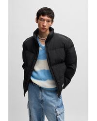 HUGO - Regular-Fit Water-Repellent Puffer Jacket With Logo Label - Lyst
