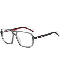 HUGO - Acetate Optical Frames With Cut-Out Logo - Lyst