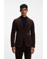BOSS - Cotton And Cashmere Blend Slim-Fit Blazer - Lyst