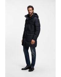 BOSS - Padded Jacket With Water-Repellent Finish - Lyst