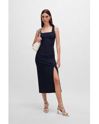 BOSS - Business Dress With Seaming Details - Lyst