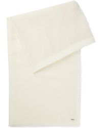 BOSS - Écharpe Légère En Mohair À Franges - Lyst