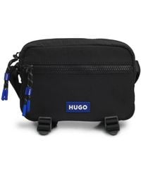 HUGO - Sac Reporter Avec Patch Logoté En Gomme - Lyst