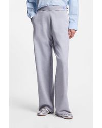 HUGO - Cotton-Terry Tracksuit Bottoms With Logo Waistband - Lyst
