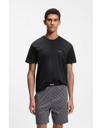 BOSS - Cotton Pyjama Set With Logo Details - Lyst