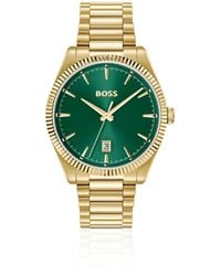 BOSS - Cheswick-Dial Watch With Fluted Bezel - Lyst