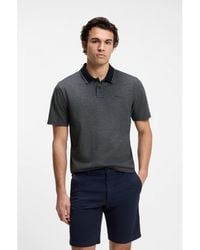 BOSS - Cotton-Piqué Polo Shirt With Logo Print - Lyst