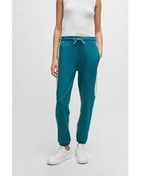 BOSS - Baggy-fit Tracksuit Bottoms In Stretch Fabric - Lyst