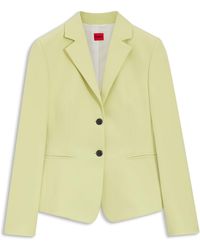 HUGO - Slim-Fit Blazer Van Stretchmateriaal - Lyst