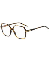 BOSS - Havana-Acetate Optical Frames With Rose--Tone Detail - Lyst