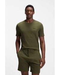 BOSS - Cotton-Blend Pyjama T-Shirt With Embroidered Logo - Lyst