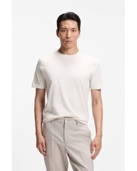 BOSS - Cotton-Jersey T-Shirt With Logo Detail - Lyst