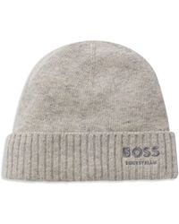 BOSS - Equestrian Beanie Hat - Lyst