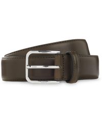 BOSS - Leather Business Belt With Polished Buckle - Lyst