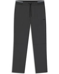 BOSS - Trainingsbroek Met Gestreepte Tailleband Van Katoenmix - Lyst