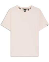 BOSS - T-shirt de pyjama en jersey de coton stretch à logo imprimé - Lyst