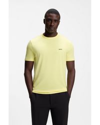 BOSS - Stretch-Cotton T-Shirt With Logo Detail - Lyst