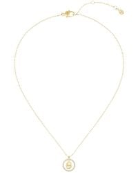 BOSS - Tone Necklace With Double B Monogram Pendant - Lyst