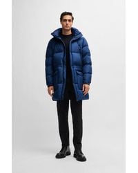 BOSS - Water-repellent Puffer Jacket With Logo Detail - Lyst