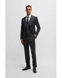 BOSS - Slim-Fit Three-Piece Suit - Lyst