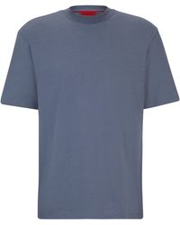HUGO - Relaxed-fit T-shirt Van Katoenen Jersey Met Logoprint - Lyst
