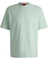 HUGO - Relaxed-fit T-shirt Van Katoenjersey Met Logoprint - Lyst
