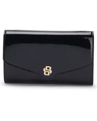 BOSS - Clutch Aus Kunstleder Mit Double-B-Monogramm - Lyst
