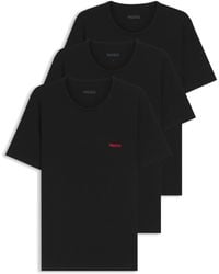HUGO - 3 Pack Lounge Crew T-shirts - Lyst