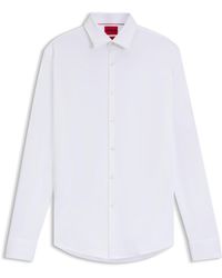 HUGO - Langarmhemd - Lyst