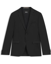 BOSS - Veste de costume Extra Slim en sergé de laine vierge - Lyst
