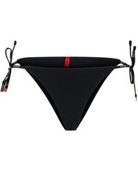HUGO Bas de bikini à séchage rapide avec logos - Noir