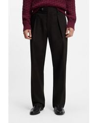 BOSS - Beckham X Micro-Patterned Trousers - Lyst
