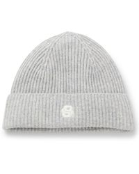 BOSS - Beanie Van Kasjmier En Wol Met Double B-Monogram - Lyst