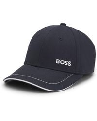 BOSS - Cotton-Twill Cap With Embroidered Logo - Lyst