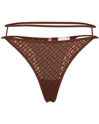 BOSS - String Briefs With Monogram Pattern And Cut-out Details - Lyst